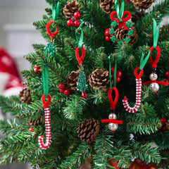 Christmas Beaded Ornament Craft Kit - Make Up to 40 Hanging Ornaments