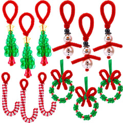 Christmas Beaded Ornament Craft Kit - Make Up to 40 Hanging Ornaments