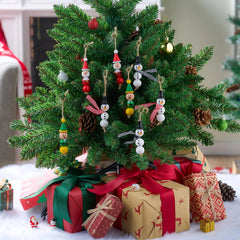 Christmas DIY Wooden Beads Craft - Printed Wood Round Beads