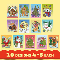 Christmas Mini Coloring Booklets (48 Pack)