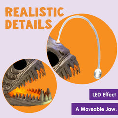 LED Eye Skeleton Fish Halloween Decoration