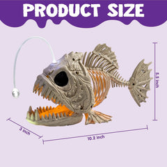 LED Eye Skeleton Fish Halloween Decoration