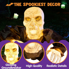 Halloween Light Up Zombie Groundbreaker - Scary Lighted Decoration