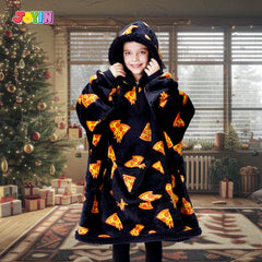 Kids' Sherpa Wearable Blanket - Pizza