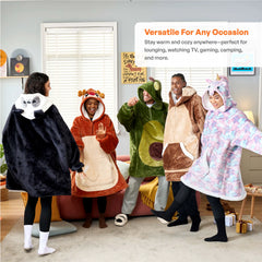 Adult Sloth Sherpa Wearable Blanket