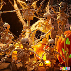 JOIN 10-Pack 16-Inch Halloween Hanging Skeletons (Full Body)