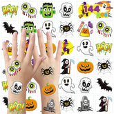 144 PCS Halloween Temporary Tattoos for Kids - 12 Designs Waterproof Fake Tattoo Stickers