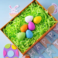 JOIN 0.5LB Light Green Recyclable Easter Grass Crinkle Paper Shred