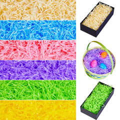 JOYIN 0.75LB Easter Plastic Grass - 6 Colors Shredded Filler