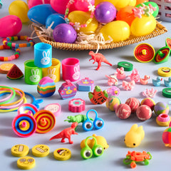 JOYIN 100 Prefilled Easter Eggs with Assorted Toys