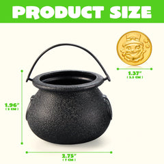 JOYIN 103-Piece St. Patrick's Day Cauldrons Set with Shamrock Coins