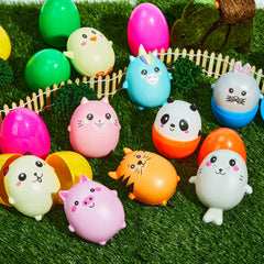 JOIN 10-Pack Jumbo Easter Eggs with Animal Squishy Toys