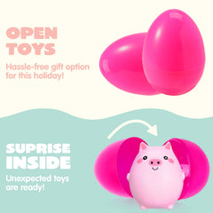 JOIN 10-Pack Jumbo Easter Eggs with Animal Squishy Toys