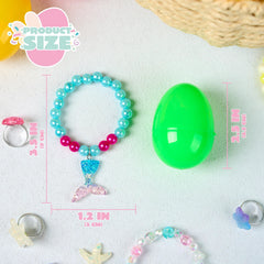 JOIN 12-Pack Prefilled Easter Eggs with Bead Jewelry Toys