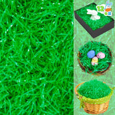 JOYIN 12 oz Dark Green Plastic Easter Grass