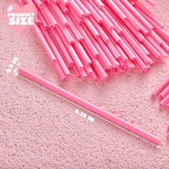 JOYIN 200-Pack Valentine Heart-Shaped Pink Straws