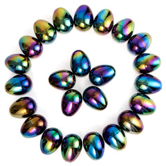 JOYIN 24 Pack 2.3-Inch Metallic Plastic Easter Eggs