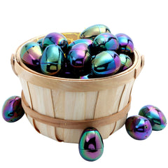 JOYIN 24 Pack 2.3-Inch Metallic Plastic Easter Eggs