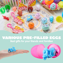 JOYIN 24-Pack Prefilled Easter Eggs with Assorted Toys