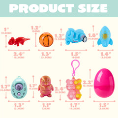 JOYIN 24-Pack Prefilled Easter Eggs with Assorted Toys