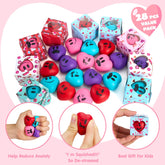 JOYIN 28-Pack Valentine Heart Stress Balls with Boxes