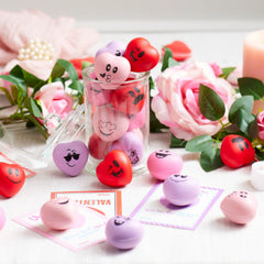 JOYIN 28-Piece Valentine's Day Heart-Shaped Stress Balls with Cards