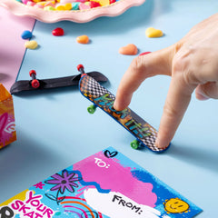 JOIN 28-Piece Valentine's Day Finger Skateboards with Cards for Kids, Party Favors