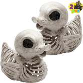 JOIN 2 PCS 4.5in Halloween Duck Skeleton Plastic Bones