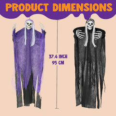 JOYIN 2-Pack Hanging Grim Reaper Halloween Decorations