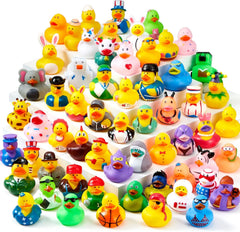 JOIN 30-Pack Assorted Rubber Ducks with Mesh Bag