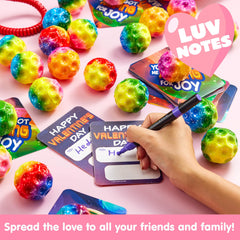 JOIN 30 Pcs Valentine's Day Super High Bouncy Balls with Valentine Cards