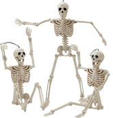 JOIN 3-Pack 16-Inch Halloween Hanging Skeletons with Movable Joints