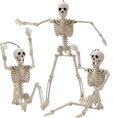 JOIN 3-Pack 16-Inch Halloween Hanging Skeletons with Movable Joints