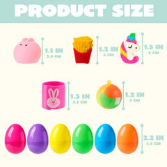 JOYIN 48 Pcs Prefilled Easter Eggs with Assorted Toys
