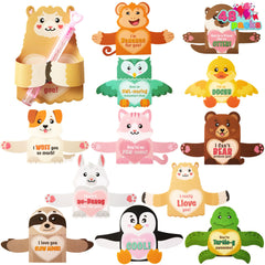JOYIN 48-Pack Valentine's Day Greeting Cards with Candy Holders for Kids, Holiday Rewards & Prizes