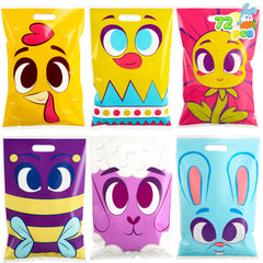 JOYIN 72 Easter Tote Bags with Handles