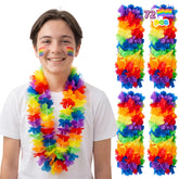 JOYIN 72-Pack Colorful Flower Leis for Pride Party Bulk Necklaces