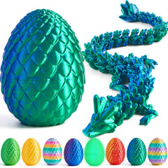JOYIN 8 Pcs 3D Printed Dragon Eggs with Laser Color Dragon