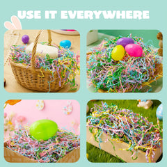 JOYIN 8 oz Easter Shredded Paper Grass