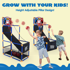 JOYIN Arcade Basketball Game Set with 4 Balls for Kids