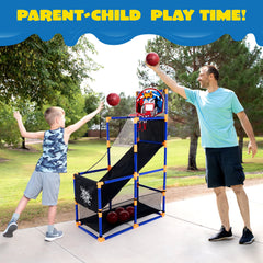 JOYIN Arcade Basketball Game Set with 4 Balls for Kids