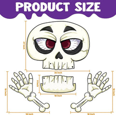 JOYIN Halloween Trunk or Treat Car Decorations Kit - Skeleton Design