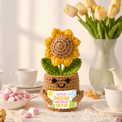 JOYIN Mini Sunflower Doll with Card, Funny Gift for Mom or Dad