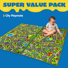 Joyin City Life Carpet Playmat, 2 Pack