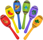 Mini Wooden Fiesta Maracas (24 Pack)