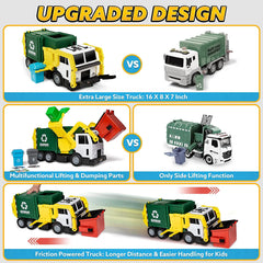 PLAY-ACT Large Garbage Truck Toy