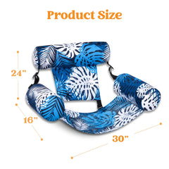 Inflatable Pool Floats with Plant Pattern for Adults