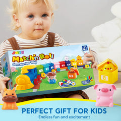 Montessori Farm Number Train Toy - Counting, Matching & Sorting Learning Toy with 9 Farm Animals for Toddlers 1-3 Years