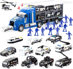 25-in-1 Die-Cast Construction Truck Toy Set