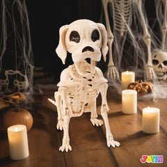 Posable Halloween Dog Skeleton with Full Body Joints - Skeleton Puppy